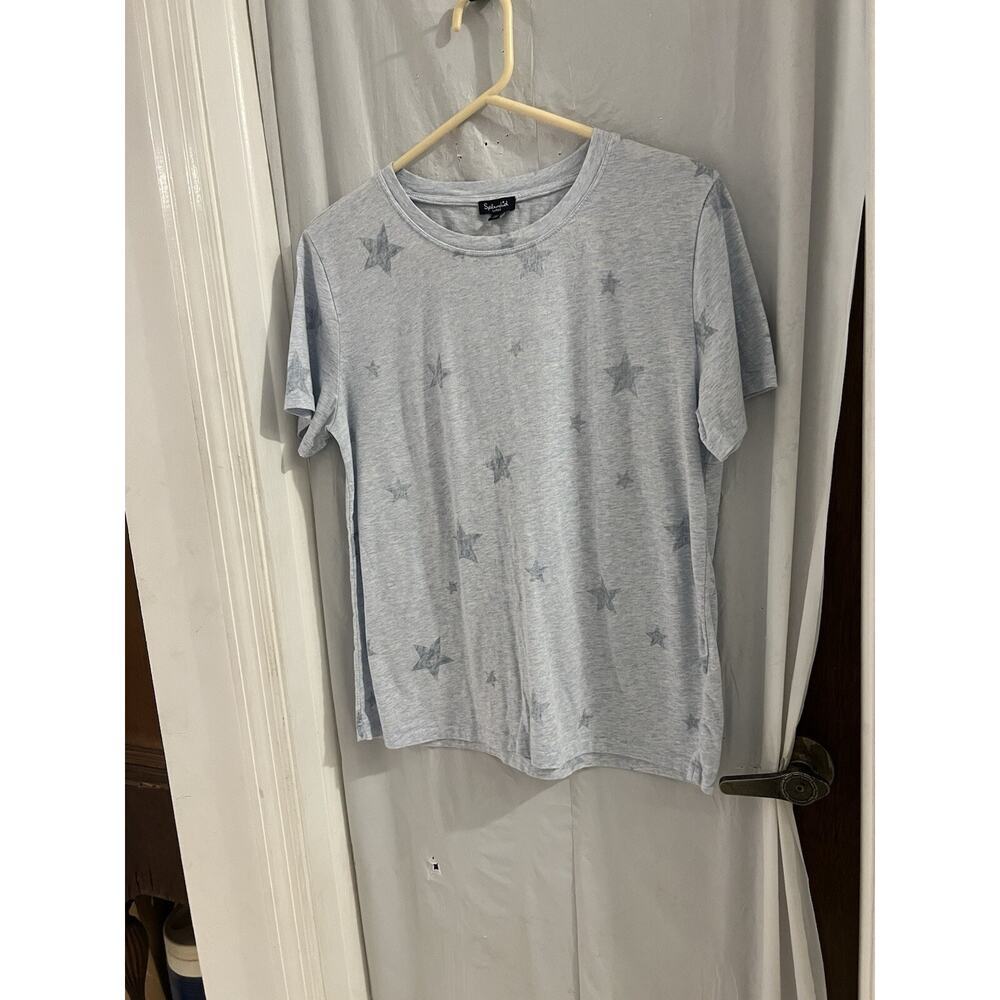 Splendid Blue Star Pattern Tee Sz L